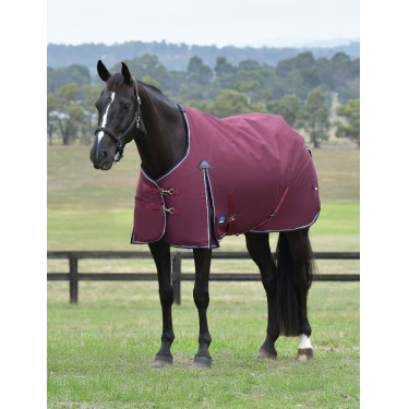 Couverture Weatherbeeta ComFiTec Essential Turnout 220g Bourgogne / marine Couverture Weatherbeeta ComFiTec Essential Turnout 220g Bourgogne / marine