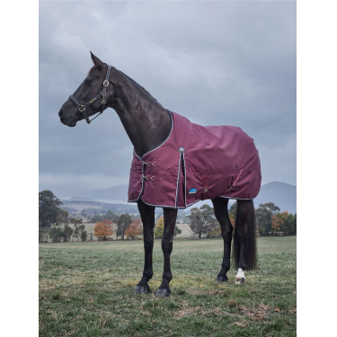 Couverture Weatherbeeta ComFiTec Essential Turnout 220g Bourgogne / marine Couverture Weatherbeeta ComFiTec Essential Turnout 220g Bourgogne / marine