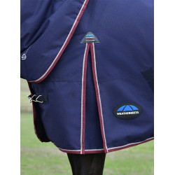 Weatherbeeta ComFiTec Essential Turnout 220 g deken met afneembare hals Marine / bordeaux