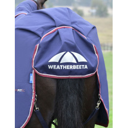 Couverture Weatherbeeta ComFiTec Essential Turnout 220g couvre cou détachable Marine / bourgogne