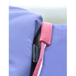 Couverture Weatherbeeta ComFiTec Essential Turnout 220g couvre cou détachable Marine / bourgogne