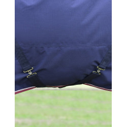 Couverture Weatherbeeta ComFiTec Essential Turnout 220g couvre cou détachable Marine / bourgogne