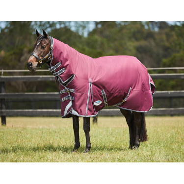 Dekentje Weatherbeeta ComFiTec Plus Dynamic II Combo hals medium Bordeaux / grijs / wit Dekentje Weatherbeeta ComFiTec Plus Dynamic II Combo hals medium Bordeaux / grijs / wit