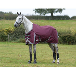 Couverture Weatherbeeta ComFiTec Plus Dynamic II Medium / Lite Bordeaux / gris / blanc
