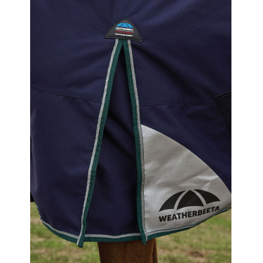 Weatherbeeta ComFiTec Plus Dynamic Turnout deken 100 g met hoge hals Marine / bosgroen Blauw