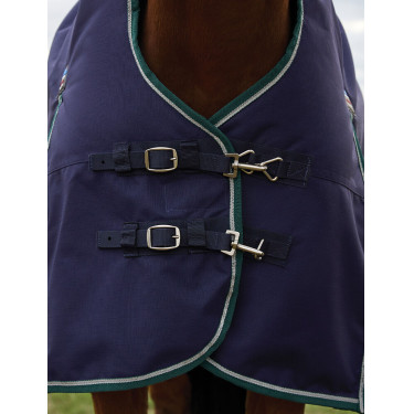 Couverture Weatherbeeta ComFiTec Plus Dynamic Turnout 100g high neck Marine / vert forêt Bleu Couverture Weatherbeeta ComFiTec Plus Dynamic Turnout 100g high neck Marine / vert forêt Bleu