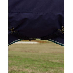 Couverture Weatherbeeta ComFiTec Plus Dynamic Turnout 220g high neck Marine / vert forêt Bleu