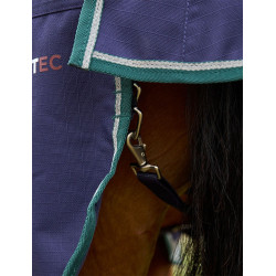 Couverture Weatherbeeta ComFiTec Plus Dynamic Turnout 220g high neck Marine / vert forêt Bleu