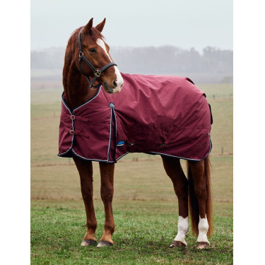 Couverture Weatherbeeta ComFiTec Prelim Turnout 220g Bourgogne / marine Couverture Weatherbeeta ComFiTec Prelim Turnout 220g Bourgogne / marine