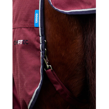 Couverture Weatherbeeta ComFiTec Prelim Turnout 220g Bourgogne / marine Couverture Weatherbeeta ComFiTec Prelim Turnout 220g Bourgogne / marine