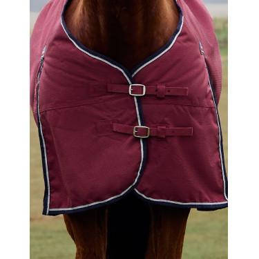 Couverture Weatherbeeta ComFiTec Prelim Turnout 220g Bourgogne / marine Couverture Weatherbeeta ComFiTec Prelim Turnout 220g Bourgogne / marine