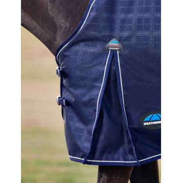 Deken Weatherbeeta ComFiTec Prelim Turnout 220 g Gebreide marineblauwe plaid met reliëf