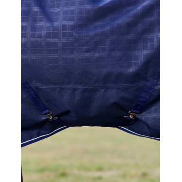 Couverture Weatherbeeta ComFiTec Prelim Turnout 220g Plaid en relief bleu marine