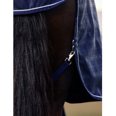 Couverture Weatherbeeta ComFiTec Prelim Turnout 220g Plaid en relief bleu marine
