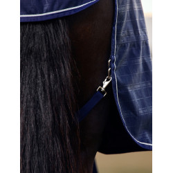 Deken Weatherbeeta ComFiTec Prelim Turnout 220 g Gebreide marineblauwe plaid met reliëf
