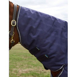 Weatherbeeta ComFiTec Prelim Turnout Combo 220 g deken Gebreide marineblauwe plaid met reliëf Weatherbeeta ComFiTec Prelim Turnout Combo 220 g deken Gebreide marineblauwe plaid met reliëf