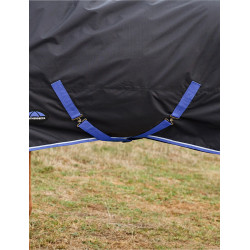 Couverture Weatherbeeta ComFiTec Tyro Turnout 220g Noir / cobalt