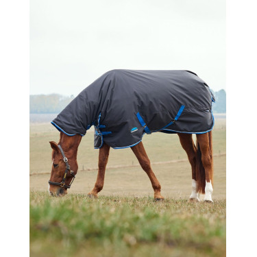 Couverture Weatherbeeta ComFiTec Tyro Turnout 220g Combo cou Noir / cobalt Couverture Weatherbeeta ComFiTec Tyro Turnout 220g Combo cou Noir / cobalt