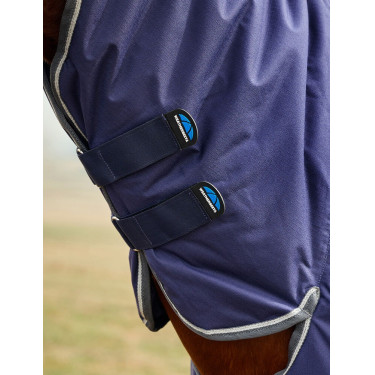 Couverture Weatherbeeta ComFiTec Tyro Turnout 220g Combo cou Marine / charcoal Bleu marine