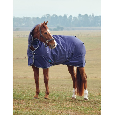 Weatherbeeta ComFiTec Tyro Turnout 220g Combo deken Marine / antraciet Marineblauw