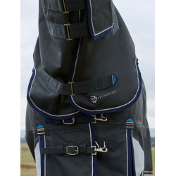 Weatherbeeta ComFiTec Ultra Turnout 220g deken met afneembare halsdeel Houtskool Grijs