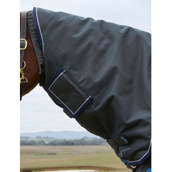 Couverture Weatherbeeta ComFiTec Ultra Turnout 220g couvre cou détachable Charbon de bois Gris