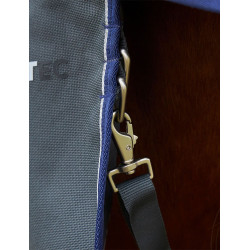 Couverture Weatherbeeta ComFiTec Ultra Turnout 220g couvre cou détachable Charbon de bois Gris