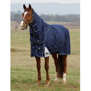 Weatherbeeta ComFiTec Ultra Turnout 220g deken met afneembare halsdeel Marine Marineblauw
