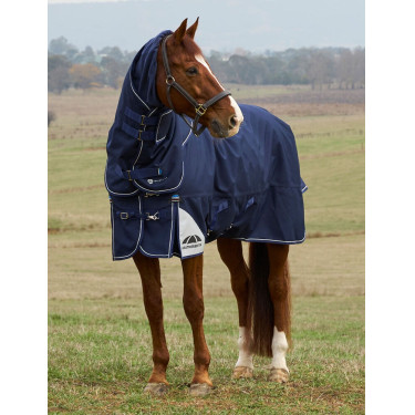 Weatherbeeta ComFiTec Ultra Turnout 220g deken met afneembare halsdeel Marine Marineblauw