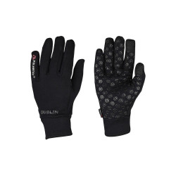 Dublin paardrijhandschoenen van Polartec-fleece Zwart