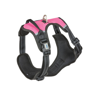 Harnais pour chien Weatherbeeta anti-traction déplacement Noir / rose Harnais pour chien Weatherbeeta anti-traction déplacement Noir / rose