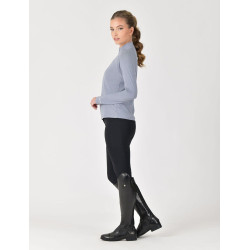 Haut de performance Weatherbeeta manches longues en bamboo femme Pierre bleue