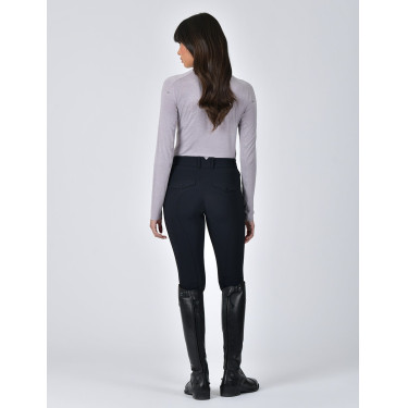 Weatherbeeta dames lange mouwen bamboe prestatie-top Gebronsde lila Violet