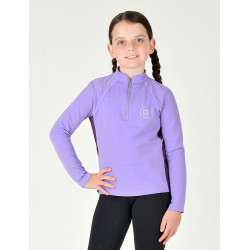 Haut manches longues Dublin avec empiècement enfant Sadie Paisley violet / violet imperial Haut manches longues Dublin avec empiècement enfant Sadie Paisley violet / violet imperial