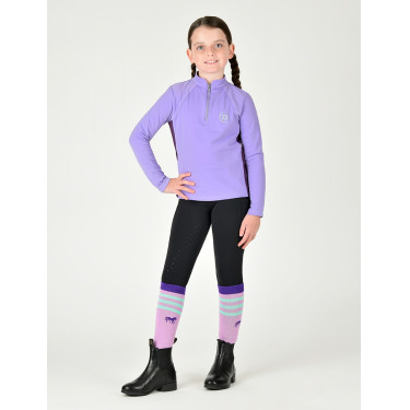 Dublin langemouwen-top met inzetstuk voor kinderen Sadie Paisley violet / keizerlijk violet Dublin langemouwen-top met inzetstuk voor kinderen Sadie Paisley violet / keizerlijk violet