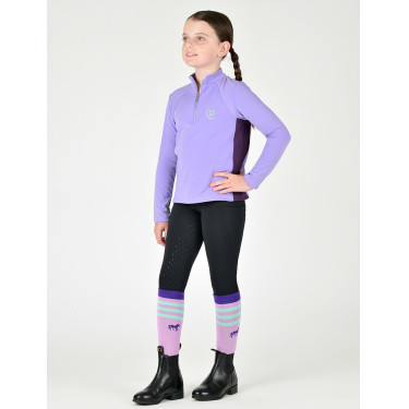 Dublin langemouwen-top met inzetstuk voor kinderen Sadie Paisley violet / keizerlijk violet Dublin langemouwen-top met inzetstuk voor kinderen Sadie Paisley violet / keizerlijk violet