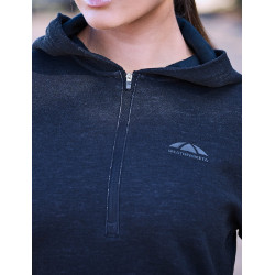 Weatherbeeta dameshoodie met lange mouwen London Layer bovenstuk Donker marine gemêleerd Weatherbeeta dameshoodie met lange mouwen London Layer bovenstuk Donker marine gemêleerd