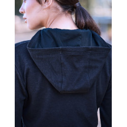 Haut manches longues Weatherbeeta à capuche London Layer femme Marine foncé marle Haut manches longues Weatherbeeta à capuche London Layer femme Marine foncé marle