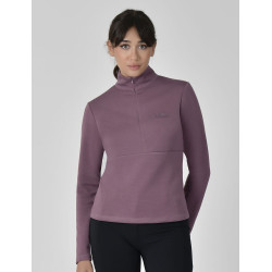 Haut Weatherbeeta manches longues 1/2 Zip femme Copper Vin mauve Haut Weatherbeeta manches longues 1/2 Zip femme Copper Vin mauve