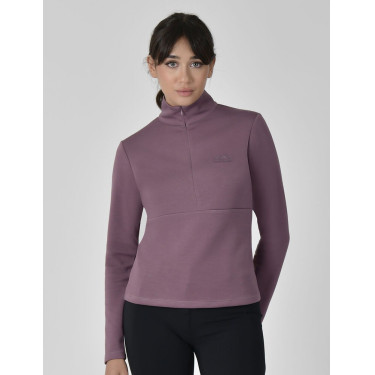 Haut Weatherbeeta manches longues 1/2 Zip femme Copper Vin mauve Haut Weatherbeeta manches longues 1/2 Zip femme Copper Vin mauve