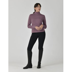 Haut Weatherbeeta manches longues 1/2 Zip femme Copper Vin mauve Haut Weatherbeeta manches longues 1/2 Zip femme Copper Vin mauve