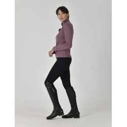 Haut Weatherbeeta manches longues 1/2 Zip femme Copper Vin mauve Haut Weatherbeeta manches longues 1/2 Zip femme Copper Vin mauve
