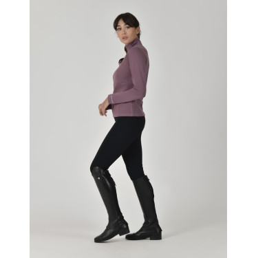 Haut Weatherbeeta manches longues 1/2 Zip femme Copper Vin mauve Haut Weatherbeeta manches longues 1/2 Zip femme Copper Vin mauve