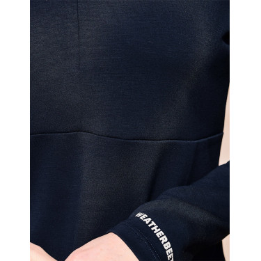 Weatherbeeta dames longsleeve met halve rits Copper Marine Marineblauw