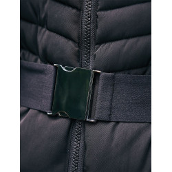 Lange Dublin mantel met ceintuur voor dames Zwart Lange Dublin mantel met ceintuur voor dames Zwart