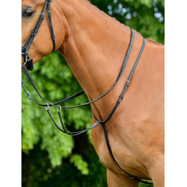 Martingale Collegiate ComFiTec Opulux plate à roulement Noir Martingale Collegiate ComFiTec Opulux plate à roulement Noir