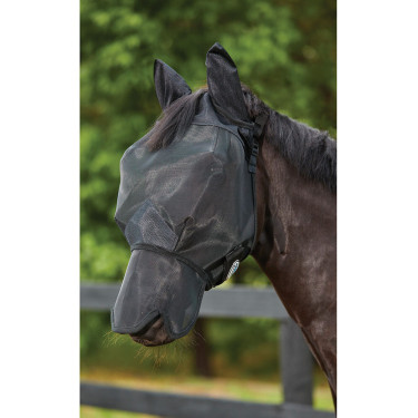 Weatherbeeta Deluxe vliegenmasker met oor- en neusbescherming Zwart Weatherbeeta Deluxe vliegenmasker met oor- en neusbescherming Zwart