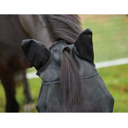 Weatherbeeta Deluxe vliegenmasker met oor- en neusbescherming Zwart Weatherbeeta Deluxe vliegenmasker met oor- en neusbescherming Zwart