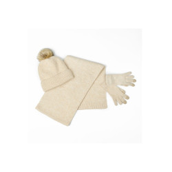Pack écharpe bonnet Dublin Beige marle