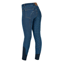Kinderbroek Dublin Shona Denim met volledige grip Lichtblauw denim Marineblauw